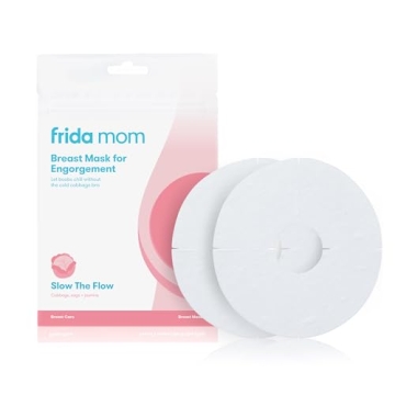 Frida Mom Breast Pads, Reusable Breast Mask for Engorgement, Made with Cabbage, Jasmine, & Sage, Bre...