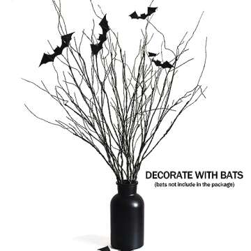 MISSWARM 10 PCS Artificial Twigs Curly Willow Branches, 30.7 Inches Lifelike Bendable Artificial Branch Flower Dried Stems for Home Decoration