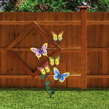 Juegoal Butterfly Garden Stake Decor for Outdoor Art