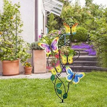 Juegoal Butterfly Garden Stake Decor for Outdoor Art