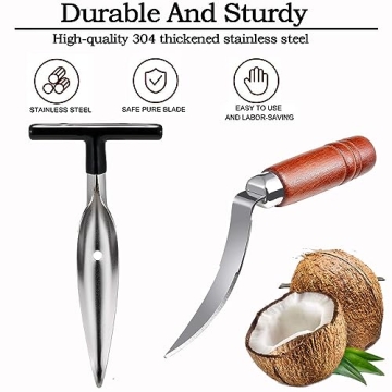 Premium Coconut Opener Tool Set for Easy Coconut Enjoyment