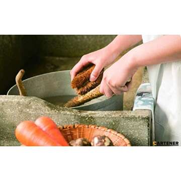 Cartener Tawashi Brushes  Set of 3 Eco-Friendly Cleaning Tools