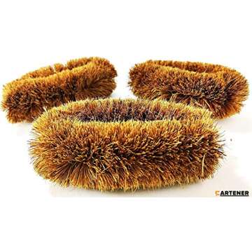 Cartener Tawashi Brushes  Set of 3 Eco-Friendly Cleaning Tools