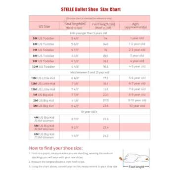 Stelle Ballet Shoes for Girls Toddler Ballet Slippers Soft Leather Boys Dance Shoes for Toddler/Little Kid/Big Kid (Pink, 2ML)
