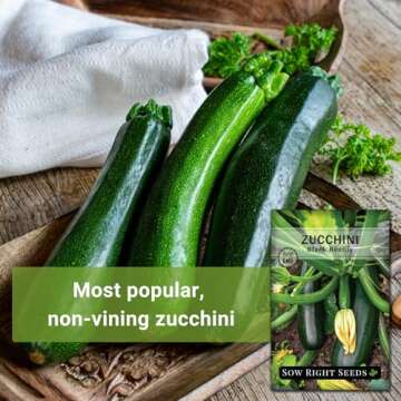 Sow Right Seeds Black Beauty Zucchini Seeds for Planting