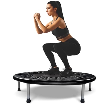 BCAN 36/38 Mini Trampoline Rebounder Trampoline for Adults Max Load 170lbs/300lbs Small Trampoline E...