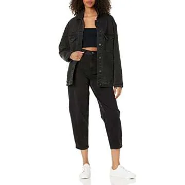 The Drop Women's Oversized Denim Jacket - Perfect for Any Season