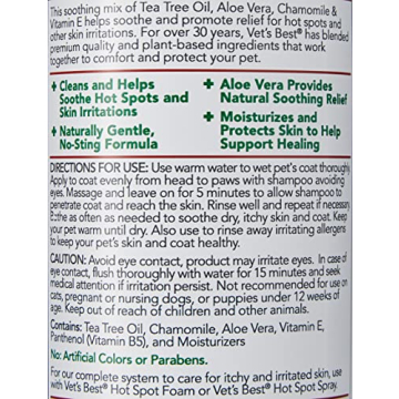 Vet's Best Itch Relief Shampoo for Itchy Dogs 16 oz