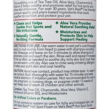 Vet's Best Itch Relief Shampoo for Itchy Dogs 16 oz