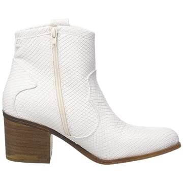 Dirty Laundry by Chinese Laundry Women's Unite Western Boot, White, 7.5
