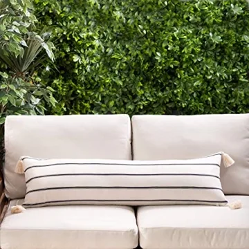 Hofdeco Boho Lumbar Pillow Cover for Indoor Outdoor Use