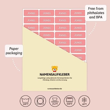 Customizable Waterproof Name Tags for Nursing Homes Daycares