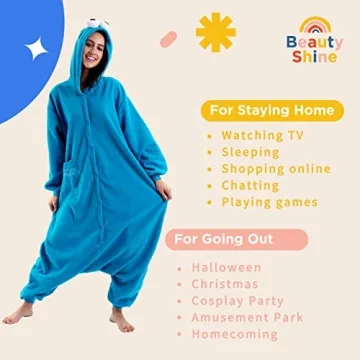 Beauty Shine Unisex Adult Onesie Pajamas for Fun