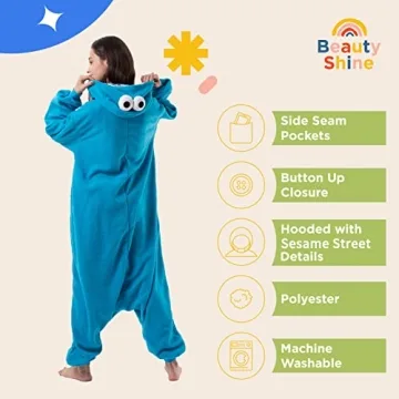Beauty Shine Unisex Adult Onesie Pajamas for Fun