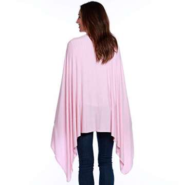 HappyLuxe Travel Wrap and Blanket, Eco Friendly Accessories for Women, Made in USA (Pink Crush)