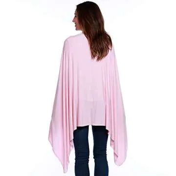 HappyLuxe Travel Wrap and Blanket, Eco Friendly Accessories for Women, Made in USA (Pink Crush)