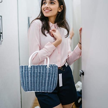 Stylish Cabilock Woven Market Basket for Shopping