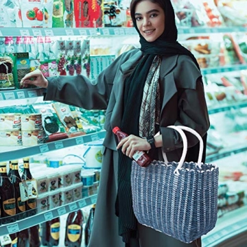 Stylish Cabilock Woven Market Basket for Shopping