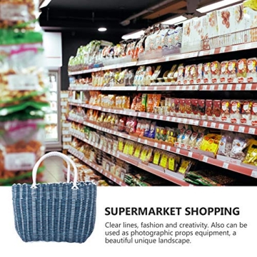 Stylish Cabilock Woven Market Basket for Shopping