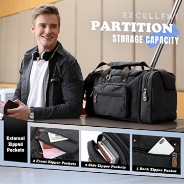 Stylish Canvas Duffle Bag for Travel and Gym Use