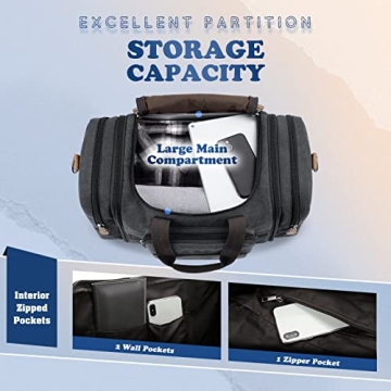 Stylish Canvas Duffle Bag for Travel and Gym Use