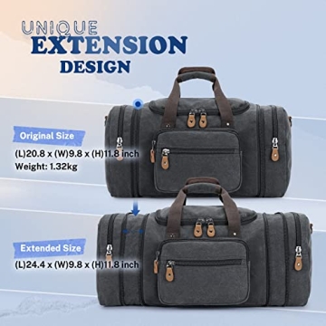 Stylish Canvas Duffle Bag for Travel and Gym Use