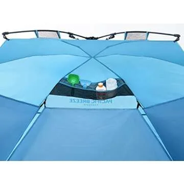Pacific Breeze Easy Setup Beach Tent for Family Fun Outdoors