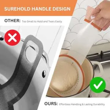 ModKitchn Silicone Bread Sling, Exclusive SureHold Handles, Silicone Sourdough Baking Sling, the Bread Mat for Bread Making Tools, Sourdough Bread Baking Supplies (1)