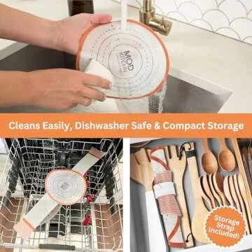 ModKitchn Silicone Bread Sling, Exclusive SureHold Handles, Silicone Sourdough Baking Sling, the Bread Mat for Bread Making Tools, Sourdough Bread Baking Supplies (1)