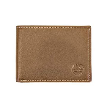 Timberland Men's Leather RFID Trifold Wallet – Stylish & Secure