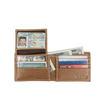 Timberland Men's Leather RFID Trifold Wallet Secure Stylish