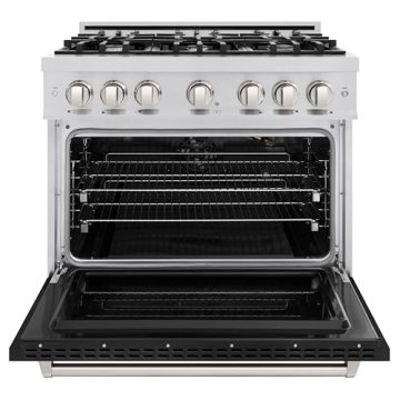 ZLINE Classic Gas Range with 6 Burner Cooktop in Stainless Steel