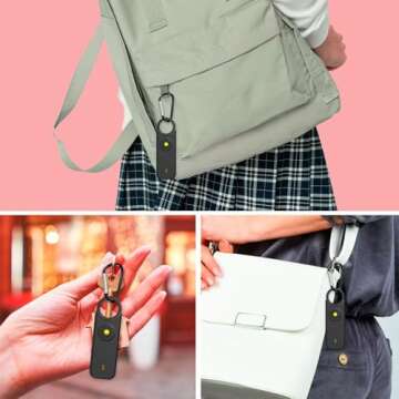 Personal Safety Alarm by WomenSiren Self Defense, LED Strobe Light, 135dB Siren Alarm for Women, Children & Elderly