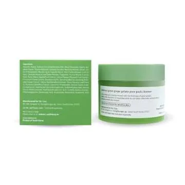 Redence Green Grape 3-in-1 Gelato Pore Mask Cleanser, Pore Exfoliating Scrub Mud Mask Pack, No Tightness, Korean Skin Care, 100ml / 3.38 fl oz