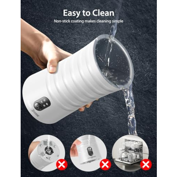 Elegant Paris Rhône Milk Frother for Hot and Cold Foam Coffee