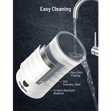 Elegant Paris Rhône Milk Frother for Hot and Cold Foam Coffee