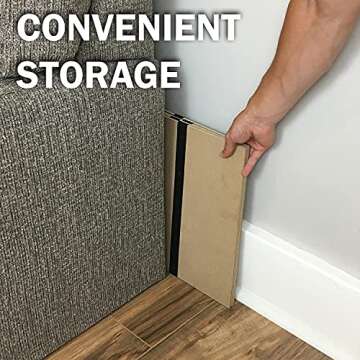 DMI Foldable Box Spring, Bunkie Board, Bed Support Slats for Mattress Support to Streamline and Minimize the Bed, No Assembly Needed