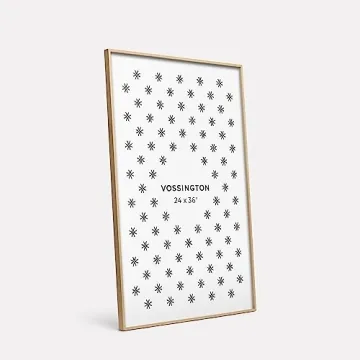 Vossington 24x36 Thin Oak Frame for Art Display