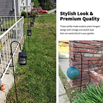 Durable Adjustable Shepherd Hooks for Your Garden