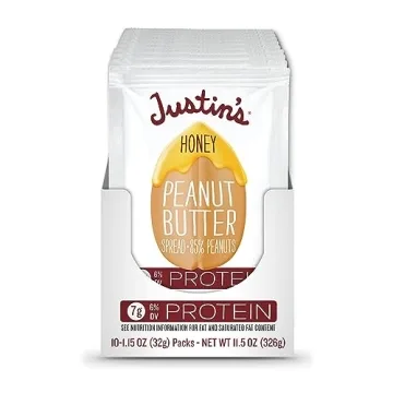 Justin's Organic Honey Peanut Butter Squeeze Packs 10 Pack
