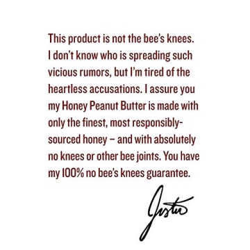 Justin's Organic Honey Peanut Butter Squeeze Packs 10 Pack