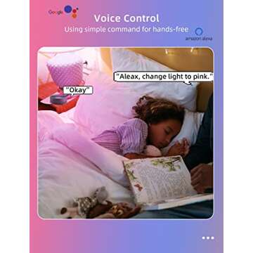 WIFI Smart LED Light Bulb - Color Changing Bulbs App Control, 2.4Ghz Bluetooth Smart Light Bulbs Music Sync, Magic RGB Light Bulb Work with Alexa and Google Assistant, E26 LED Light Bulb, 4 Pack