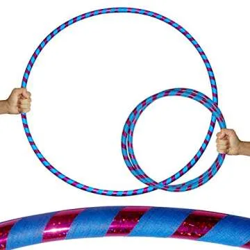 Kid's Hula Hoops -Quality Weighted Children’s Hula Hoops! Great for Exercise, Dance, Fitness & Fun! NO Instructions Needed! Same Day Dispatch! (Pink / Silver Glitter)