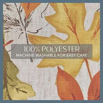 Elrene Home Fashions Autumn Leaves Fall Printed Wrinkle Resistant Tablecloth, Holiday Table Cover for Formal or Everyday Use, 60"x102" Oblong/Rectangle