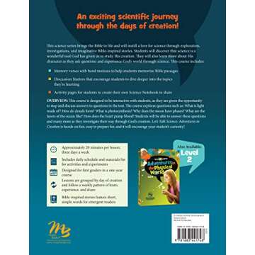 Adventures in Creation: Level 1 (Let's Talk Science) - Hands-On Science Engagement for Kids