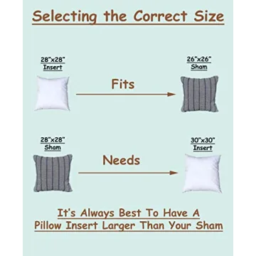 Pillowflex Synthetic Down Pillow Insert - 28x28 Down Alternative Pillow, Ultra Soft Large Square European Throw Pillow, Couch Euro Sham, Bed - 1 Decorative Form