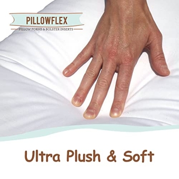 Pillowflex Synthetic Down Pillow Insert - 28x28 Down Alternative Pillow, Ultra Soft Large Square European Throw Pillow, Couch Euro Sham, Bed - 1 Decorative Form