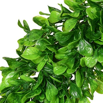 Lvydec Artificial Green Leaves Wreath - 20" Large Boxwood Wreath for Front Door Wall Window Farmhouse Decoration