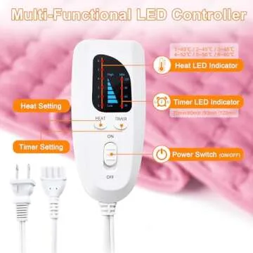 Comforting Electric Heating Pad for Back and Neck Relief