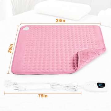 Comforting Electric Heating Pad for Back and Neck Relief